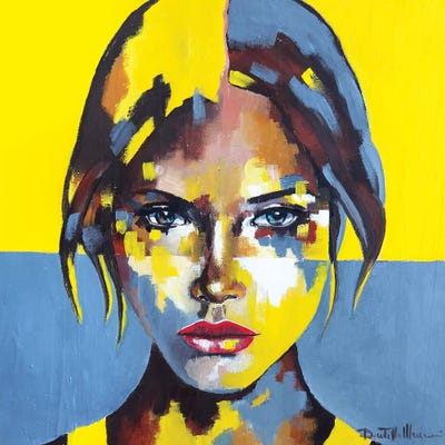 Portrait XIII by Donatella Marraoni metal wall art