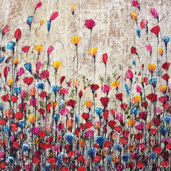 Textured Florals: Here's Where The Party's At by Donatella Marraoni