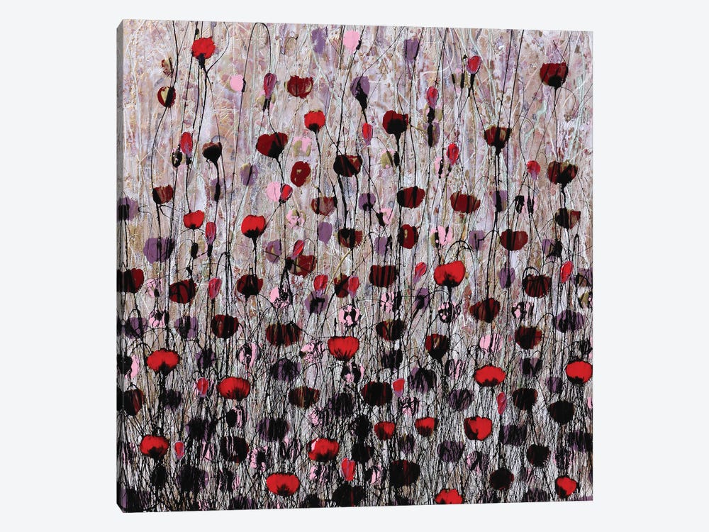 Poppies And Gold V by Donatella Marraoni 1-piece Canvas Artwork