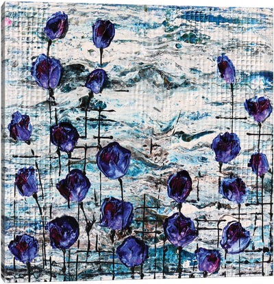 Garden In Blu Canvas Art Print - Donatella Marraoni