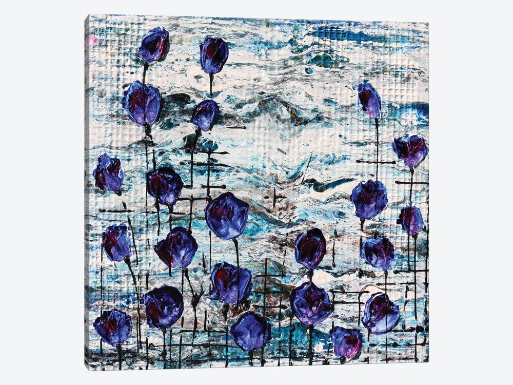 Garden In Blu by Donatella Marraoni 1-piece Canvas Print