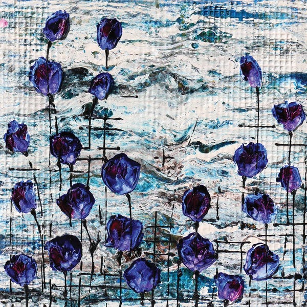 Donatella Marraoni: Garden In Blu by Donatella Marraoni