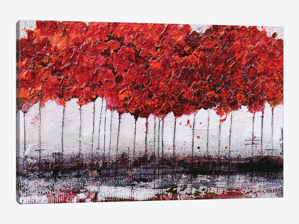 Red Tree by Donatella Marraoni 1-piece Canvas Art Print