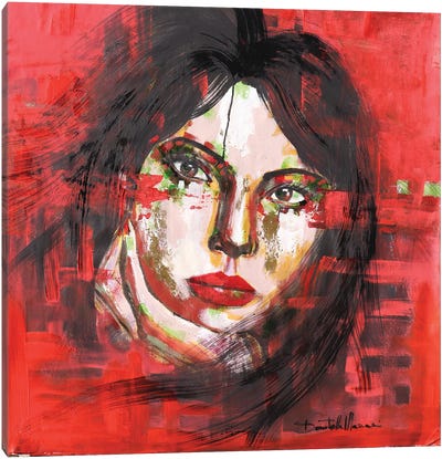 Deep Red Canvas Art Print - Donatella Marraoni