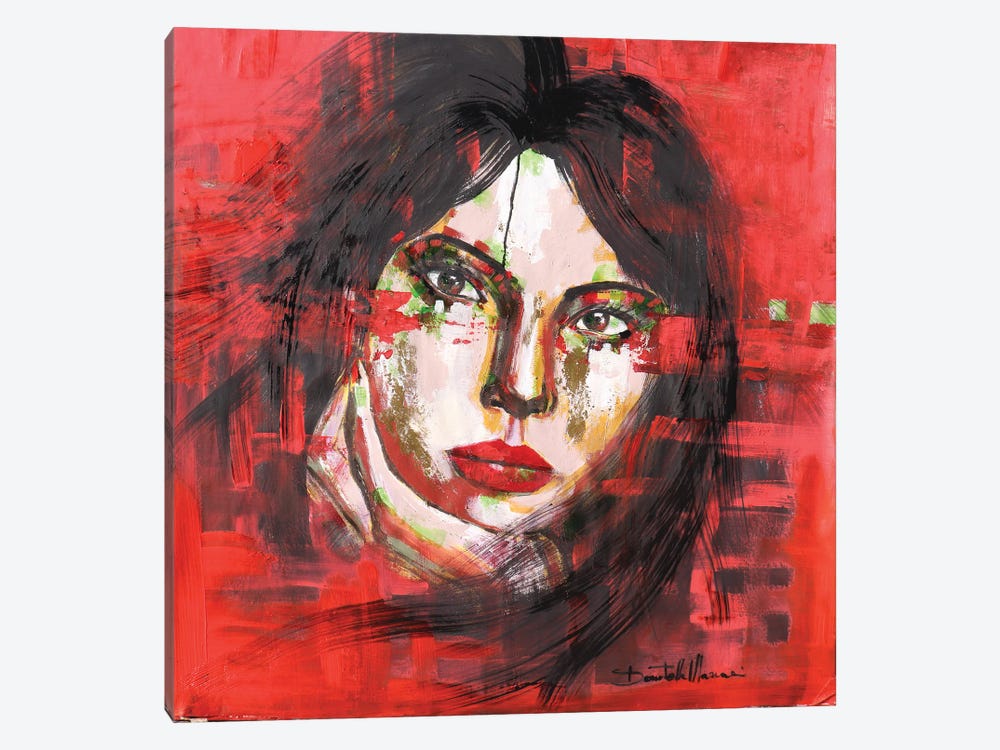Deep Red by Donatella Marraoni 1-piece Canvas Wall Art