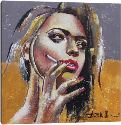 Fumo Da Solo II Canvas Art Print - Donatella Marraoni