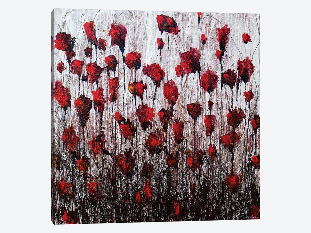 Poppies In Love by Donatella Marraoni 1-piece Canvas Art