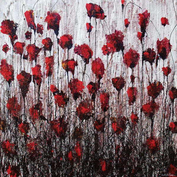 Black & White & Red: Poppies In Love by Donatella Marraoni