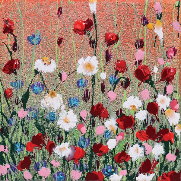 Donatella Marraoni: Garden At Sunset by Donatella Marraoni