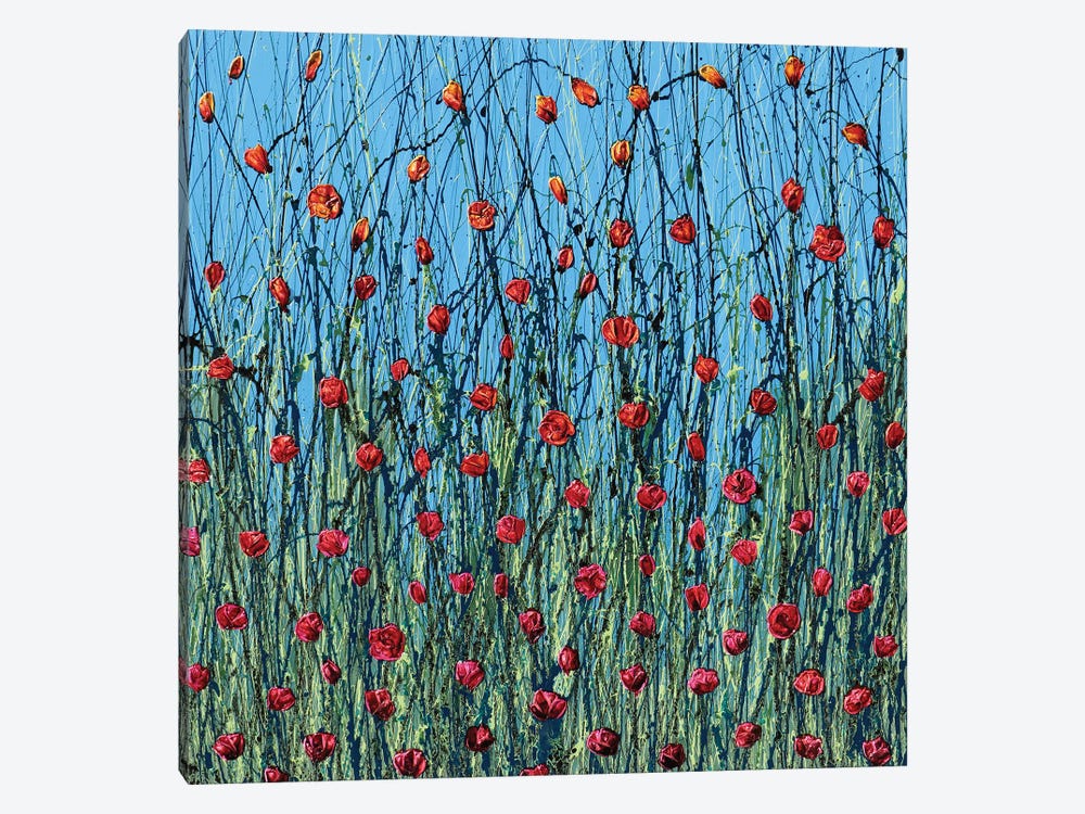 Poppies In The Sky by Donatella Marraoni 1-piece Canvas Art