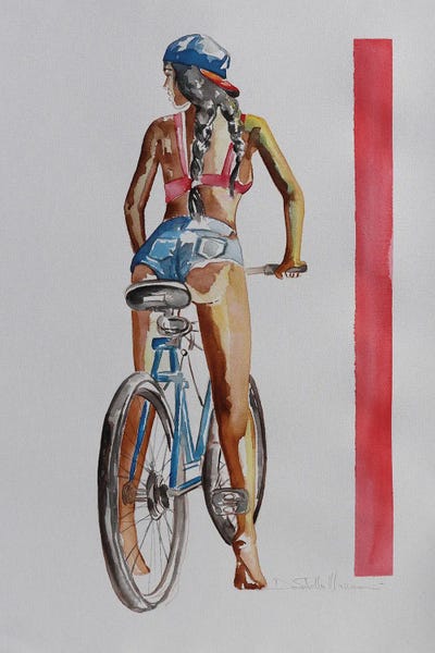 Donatella Marraoni: Me And My New Bike by Donatella Marraoni