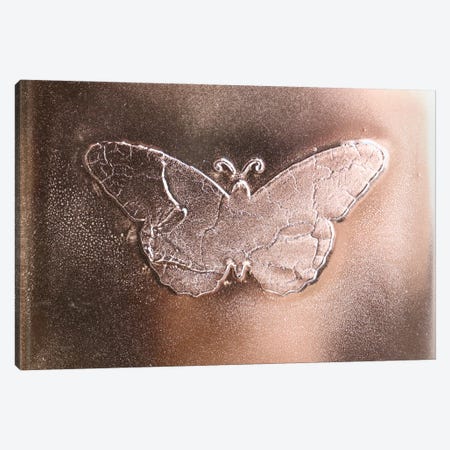 Butterfly Gold Canvas Print #DOM426} by Donatella Marraoni Canvas Wall Art
