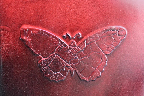 Donatella Marraoni: Red Butterfly by Donatella Marraoni