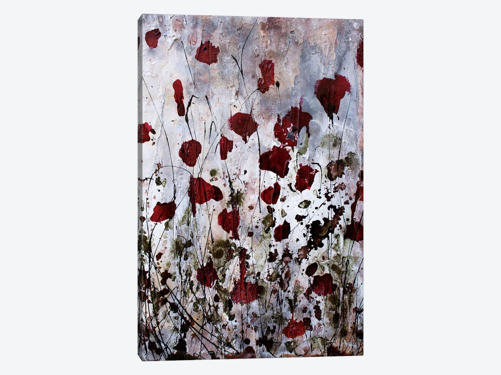 Poppies, Red Flowers by Donatella Marraoni 1-piece Canvas Art Print