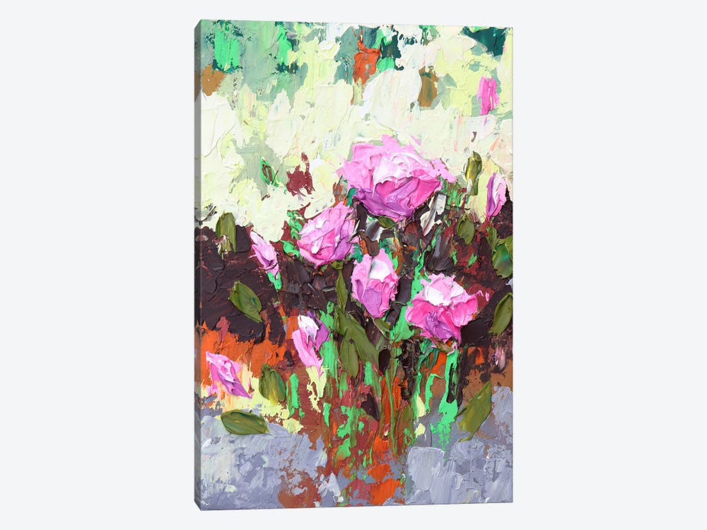 Poppies In Pink I by Donatella Marraoni 1-piece Canvas Print