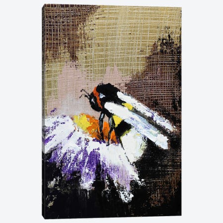 Bee And Flower Canvas Print #DOM445} by Donatella Marraoni Canvas Art