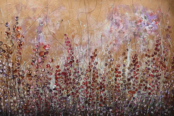 Abstract Floral & Botanical: Copper Sunset by Donatella Marraoni