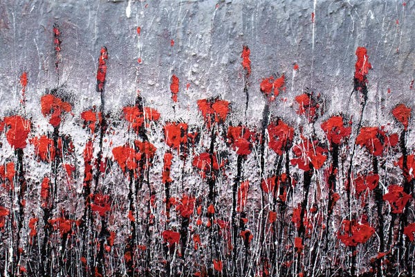 Donatella Marraoni: Red Love And Poppies by Donatella Marraoni