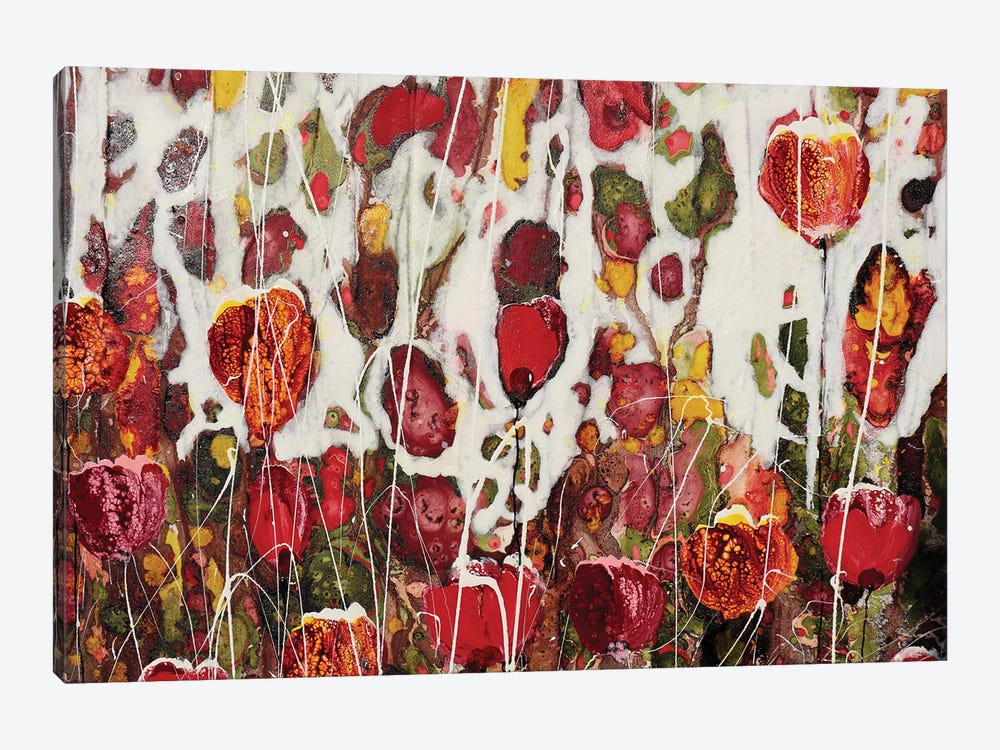 Poppies. by Donatella Marraoni 1-piece Canvas Wall Art