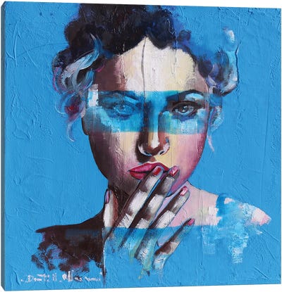 Blue Feeling Canvas Art Print - Blue Art