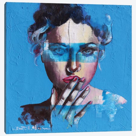 Blue Feeling Canvas Print #DOM516} by Donatella Marraoni Canvas Wall Art