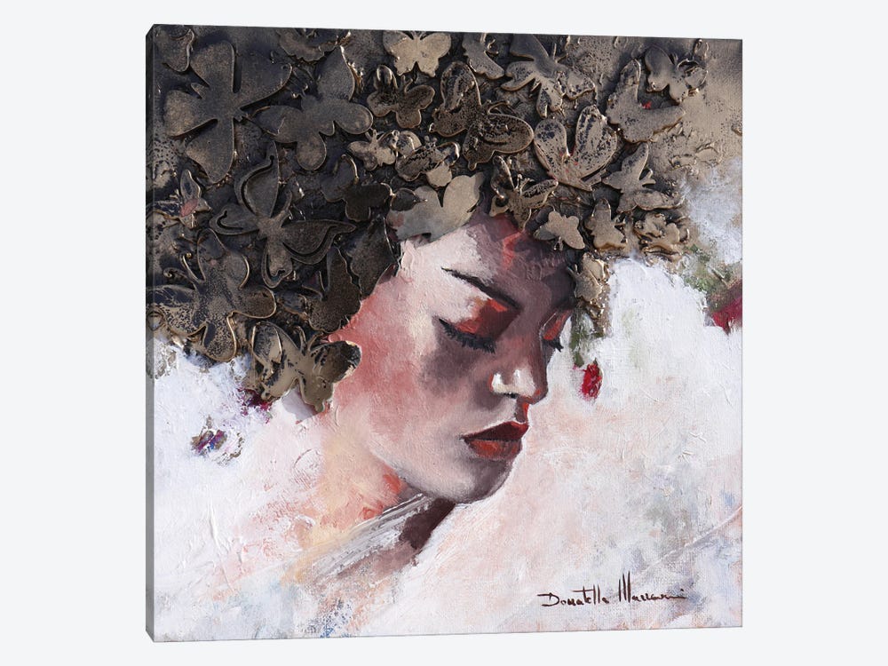 Woman Butterfly by Donatella Marraoni 1-piece Canvas Print