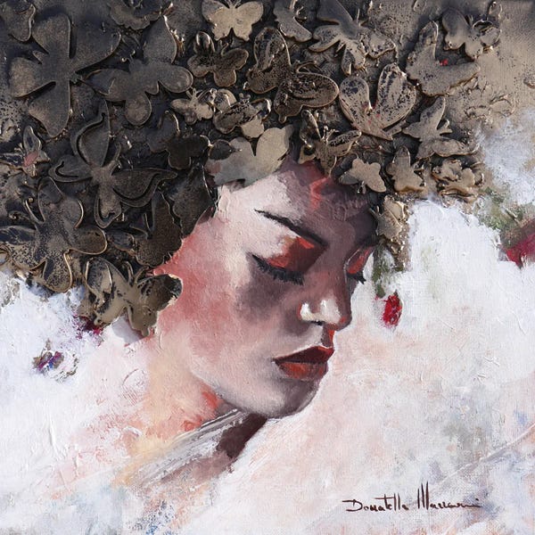 Donatella Marraoni: Woman Butterfly by Donatella Marraoni