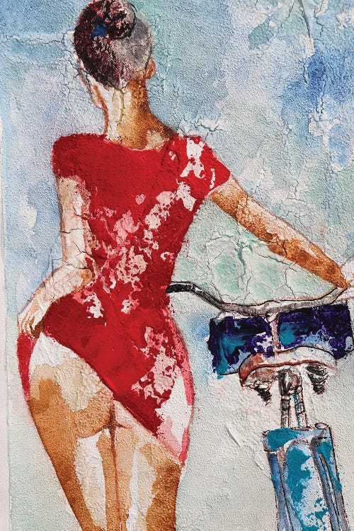 Woman In Red by Donatella Marraoni wall art