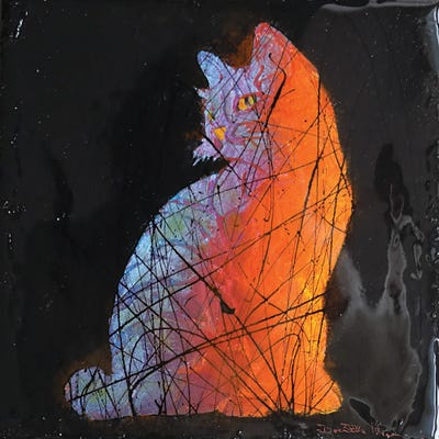 Canvas Print: Gatto Pop by Donatella Marraoni - thumbnail