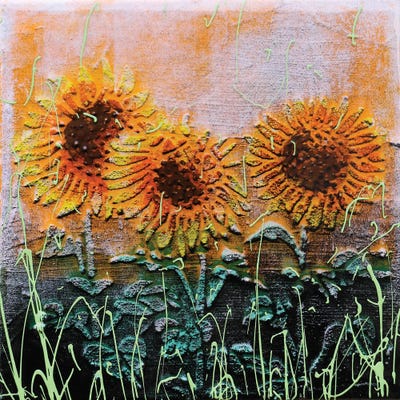 Canvas Print: This Is Love -Sunflowers by Donatella Marraoni - thumbnail