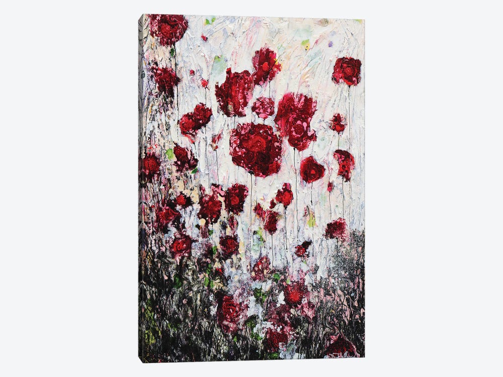 Poppies In Love! by Donatella Marraoni 1-piece Canvas Wall Art