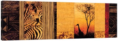 African Plains Canvas Art Print - Zebra Art