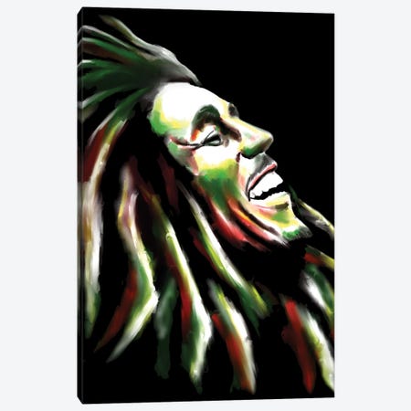 Bob Marley Canvas Print #DOO13} by Androo's Art Art Print