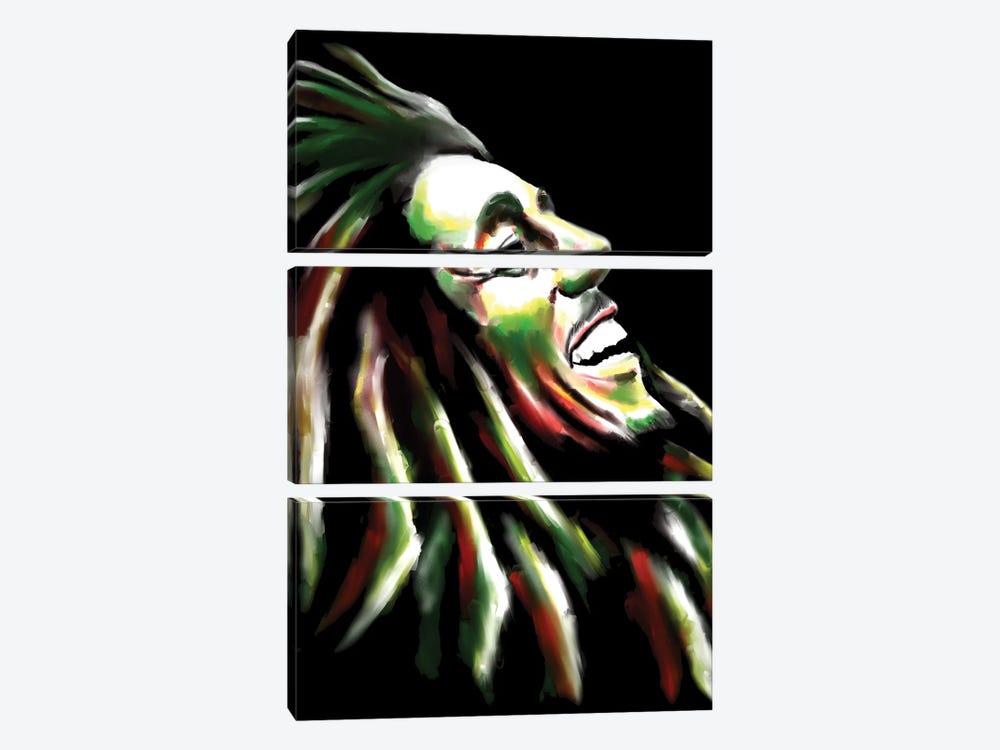 Bob Marley by Androo's Art 3-piece Canvas Wall Art