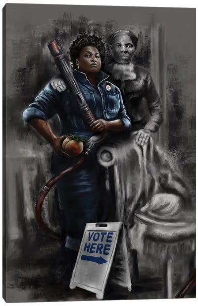 Follow The Leader Canvas Art Print - Harriet Tubman