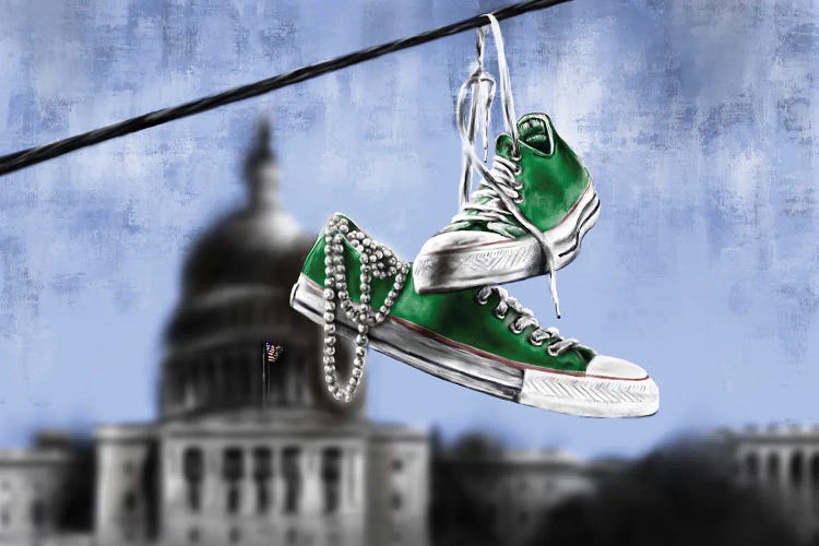 Green Chucks And Pearls