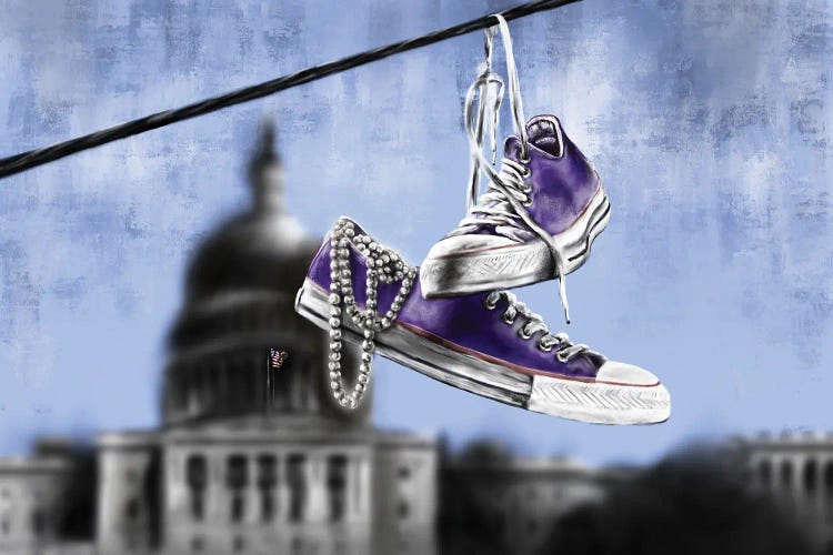 Purple Chucks And Pearls