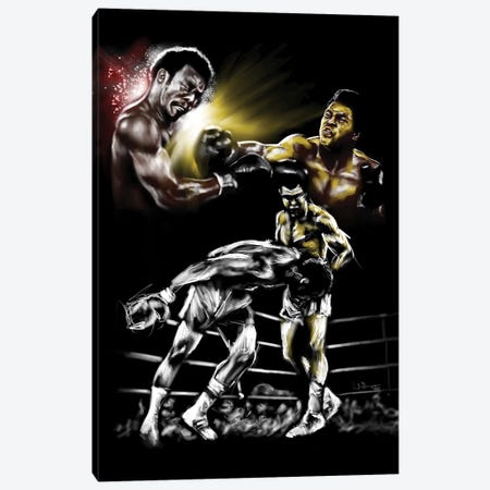 Rumble In The Jungle Canvas Print #DOO25} by Androo's Art Canvas Print