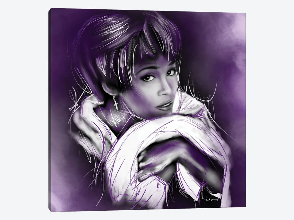 Whitney Houston by Androo's Art 1-piece Canvas Print