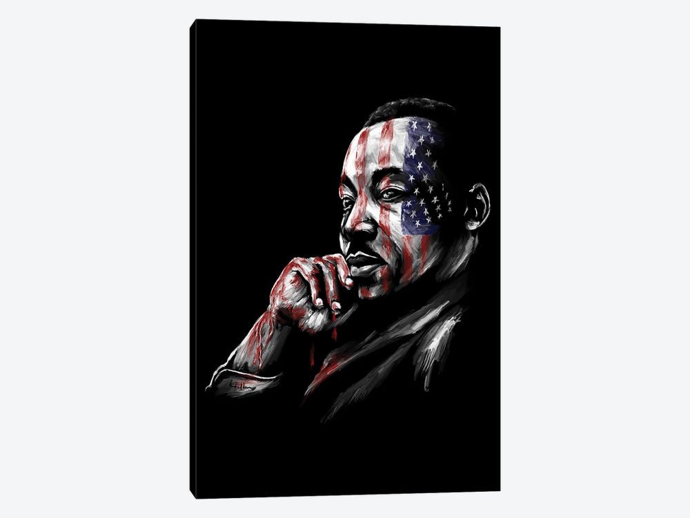 MLK - Still Dreaming by Androo's Art 1-piece Canvas Wall Art
