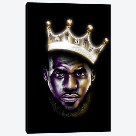 Lebron James - King Me Canvas Print #DOO38} by Androo's Art Canvas Art Print