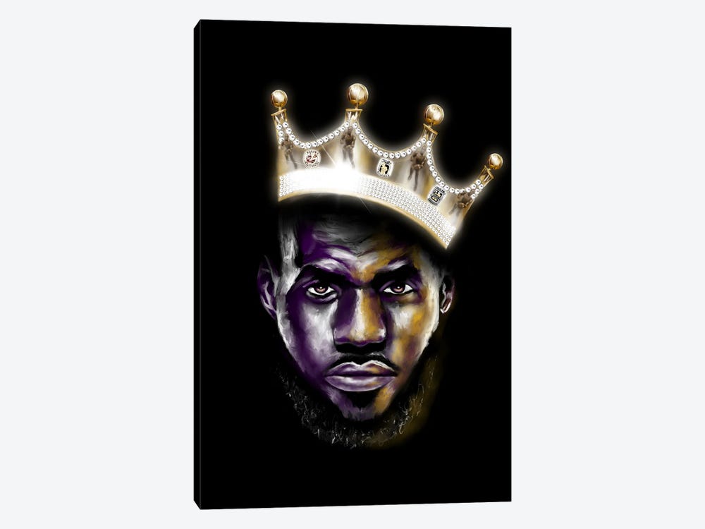 Lebron James - King Me by Androo's Art 1-piece Art Print