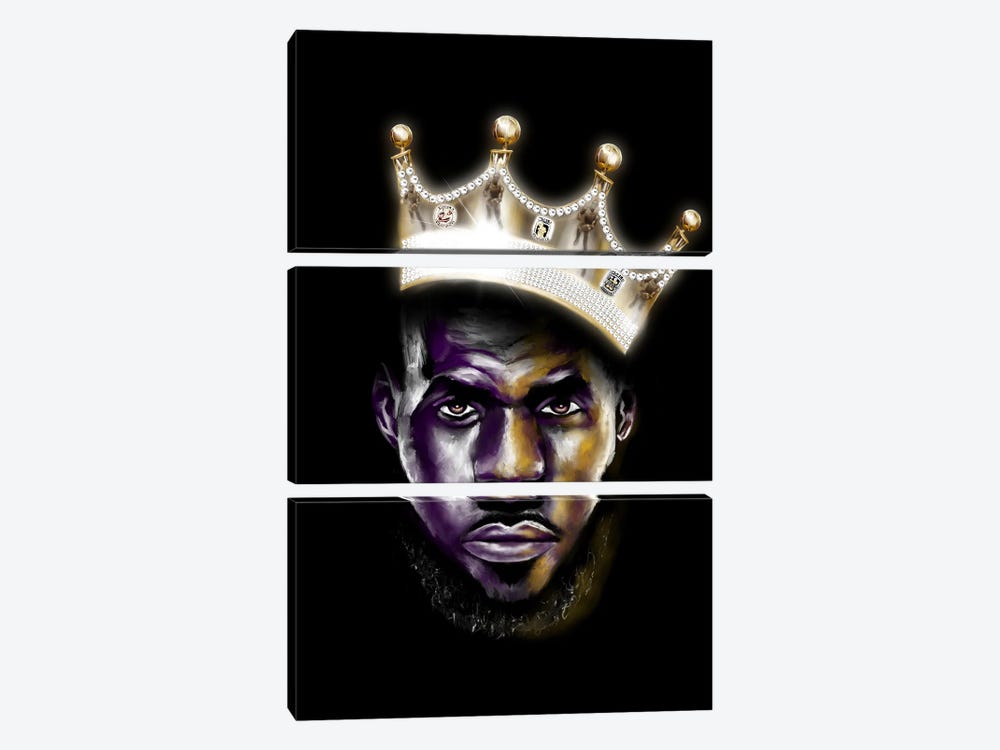 Lebron James - King Me by Androo's Art 3-piece Art Print