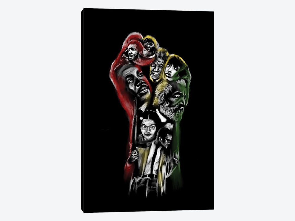 Knowledge Is Power - Fist by Androo's Art 1-piece Canvas Artwork