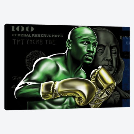 Floyd Mayweather-Money Canvas Print #DOO41} by Androo's Art Canvas Art