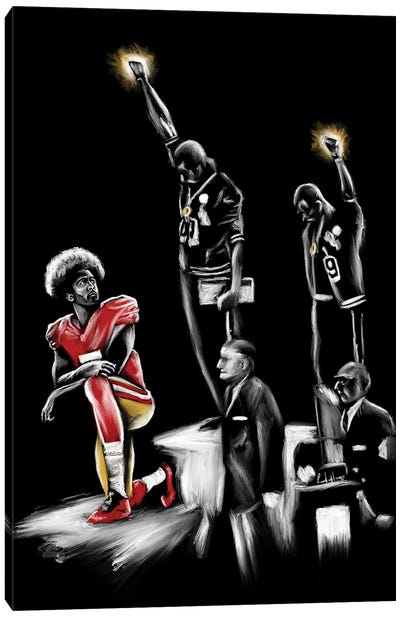 Take A Stand Canvas Art Print - Limited Edition Sports Art