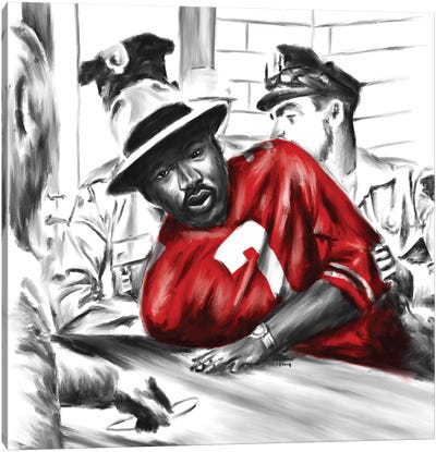 Sit In With Kap Canvas Art Print - Androo's Art