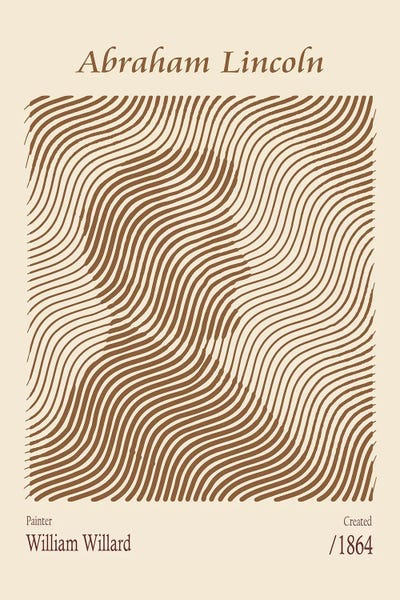 Cream Art - Canvas Prints: Abraham Lincoln (1864) – William Willard by Doa Project