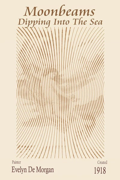 Doa Project - Steelpix Metal Wall Art: Moonbeams Dipping Into The Sea (1918) – Evelyn De Morgan by Doa Project