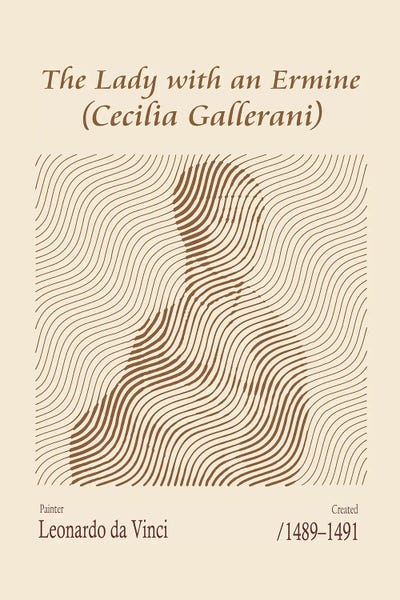 Doa Project - Steelpix Metal Wall Art: The Lady With An Ermine (Cecilia Gallerani) – Leonardo Da Vinci by Doa Project